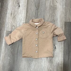 Kids Tan Button-Up Shirt